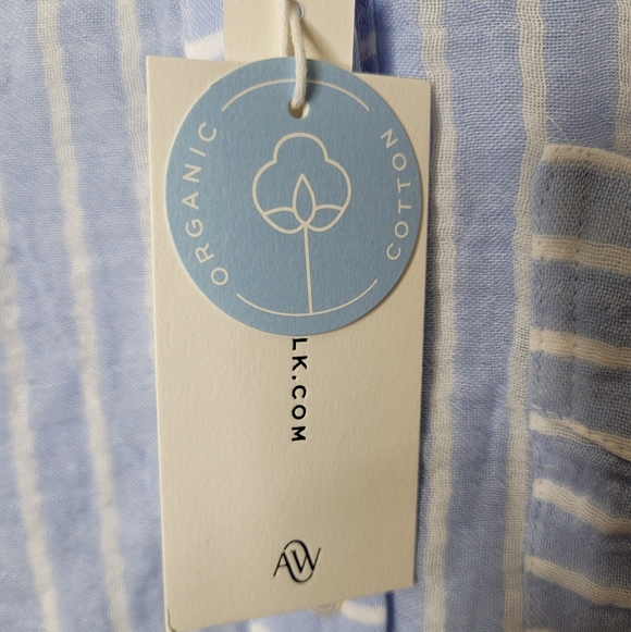 Alice Walk The Striped Organic Cotton Cloud Top Size M NWT - Picture 11 of 11